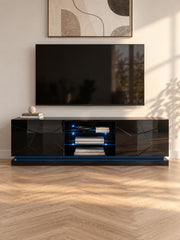 Szafka RTV ZORA 200 cm - czarny