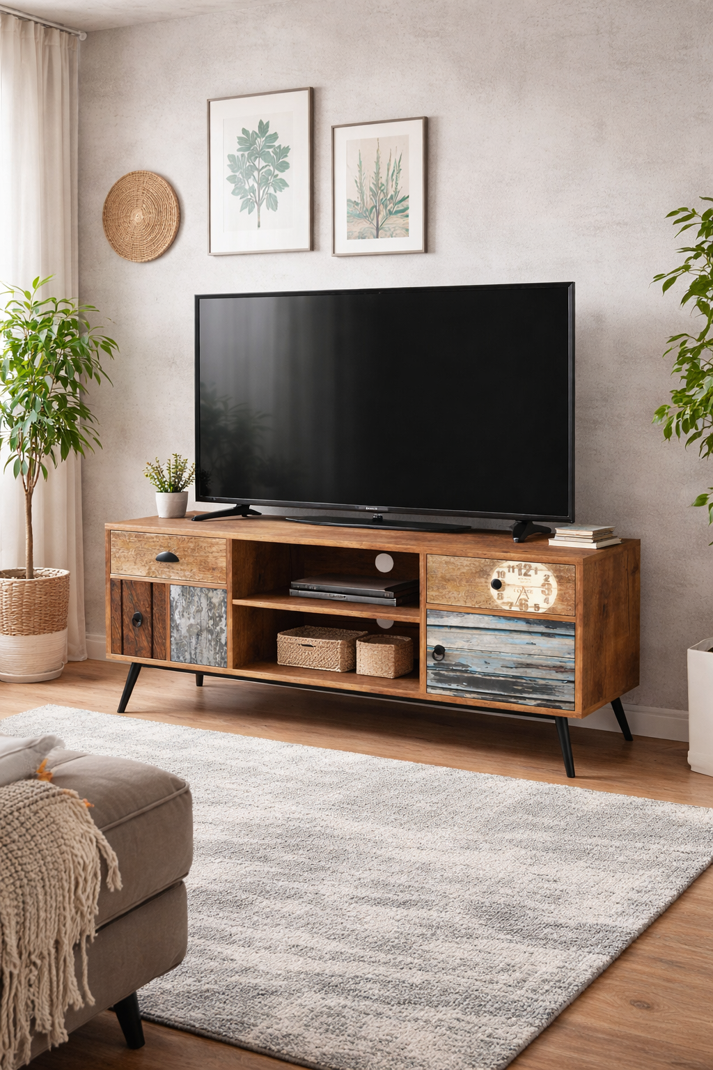 Szafka RTV RETI 120 cm - kolorowa