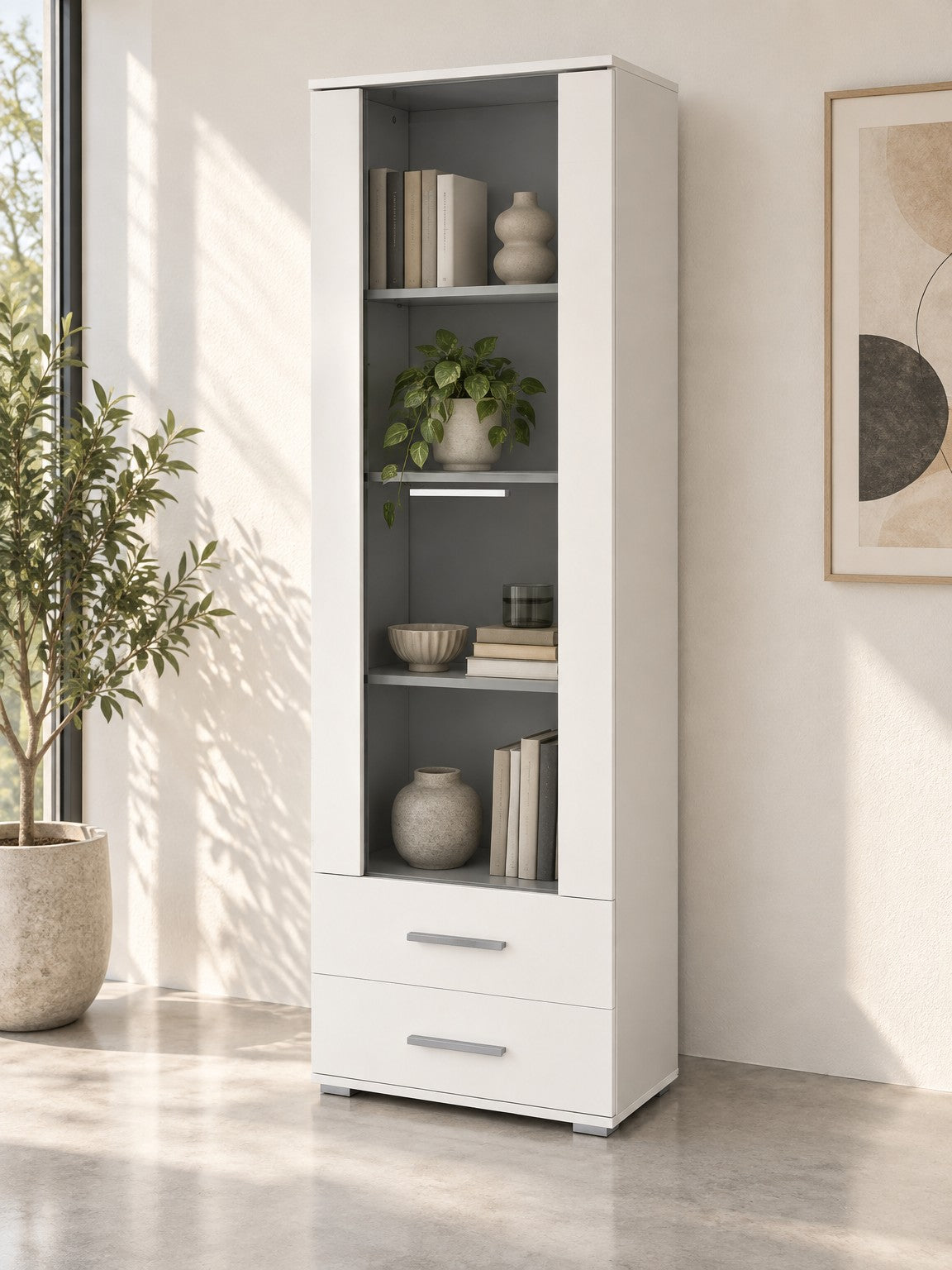 Witryna ACHERNAR 60 cm W-1 - biały