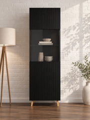 Witryna ATENA 60 cm - czarny / tworzywo