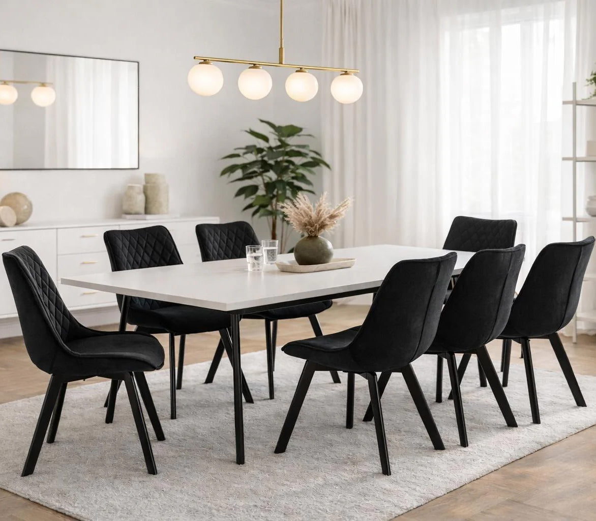 Krzesło Draco - czarny welur