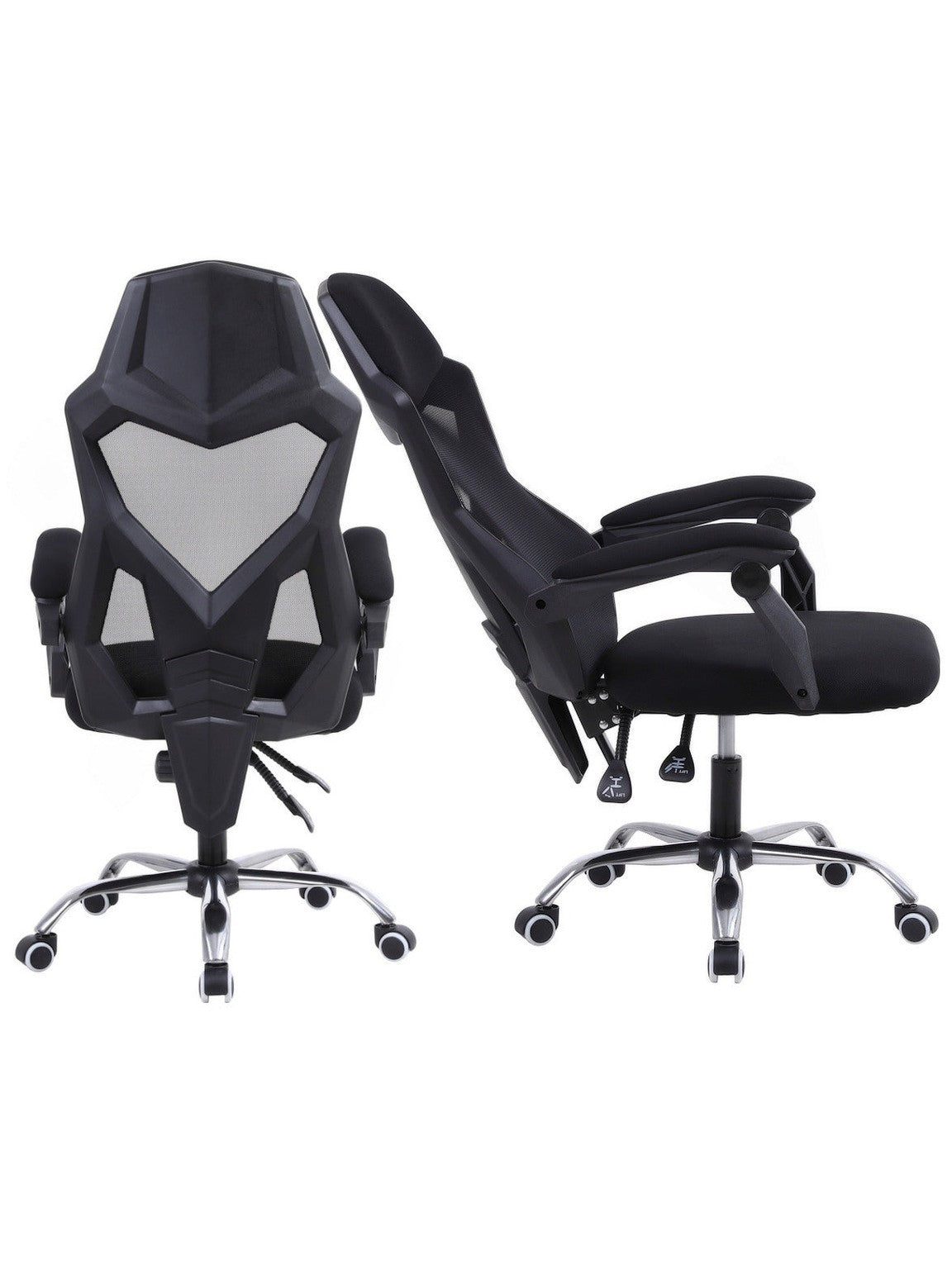 Fotel gamingowy INFINI YODA BLACK – ergonomiczny, z siatką