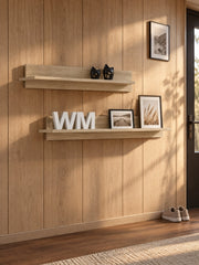 Zestaw 2 półek ściennych ENARA 125 cm - dąb sonoma